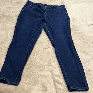 Slightly used size 16W navy blue jeans